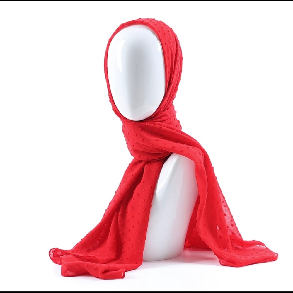 Pompom chiffon hijab